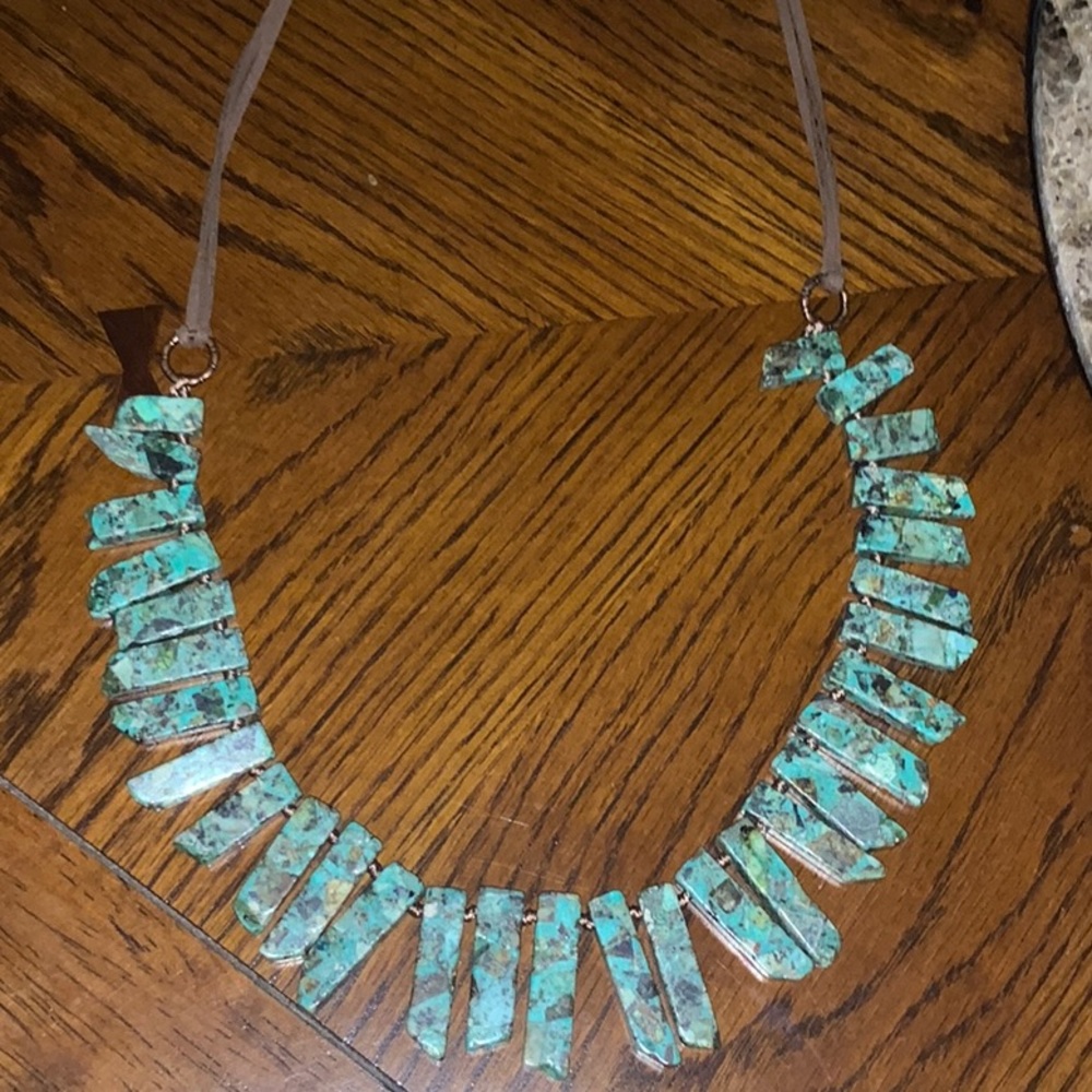 Stone necklace - 34” Adjustable